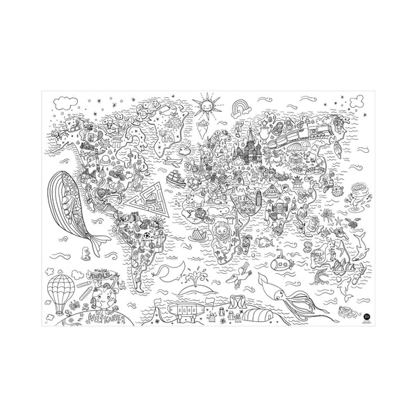 Ausmal-Tischdecke "Meine Welt"