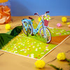 Fahrrad mit Blumen Pop-Up