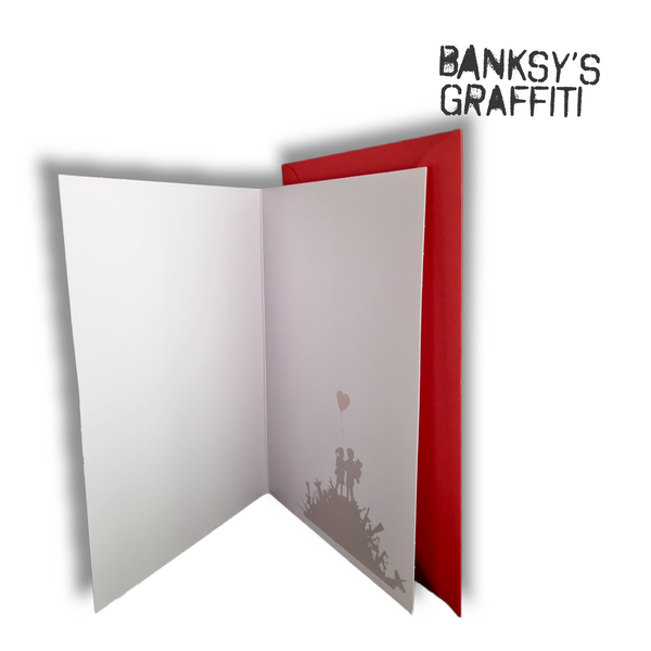 Banksy Greeting Card - Kids on Guns Hill