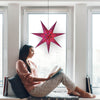 Papierstern Indira Fuchsia zum Aufhängen