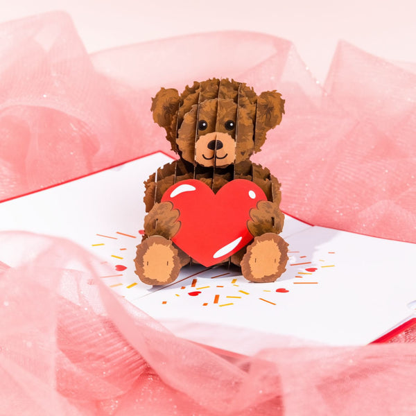 Teddybär mit Herz Pop-Up