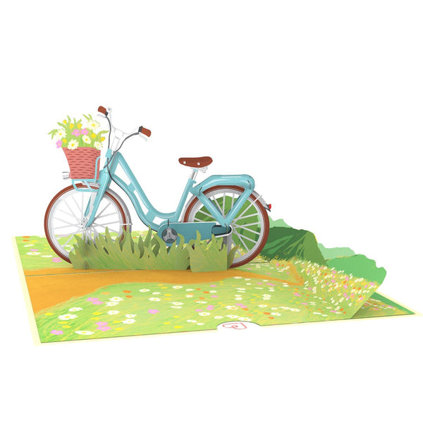 Fahrrad mit Blumen Pop-Up