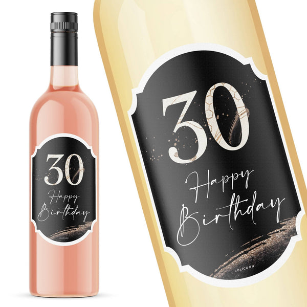 Flaschenetikett : 30 Geburtstag