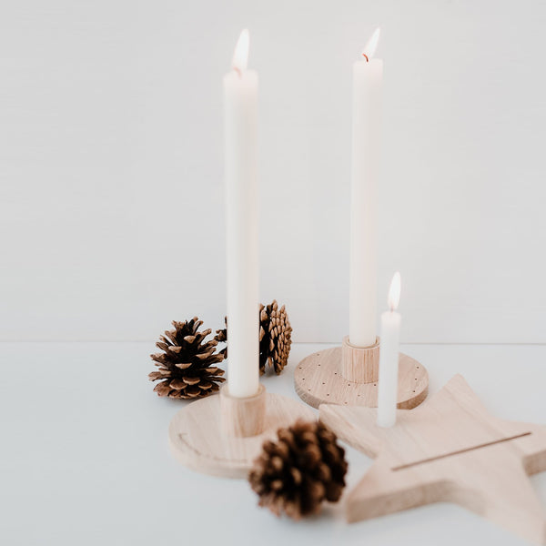 runder Kerzenständer "Punkte"