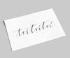 Schriftzugkarte toitoitoi