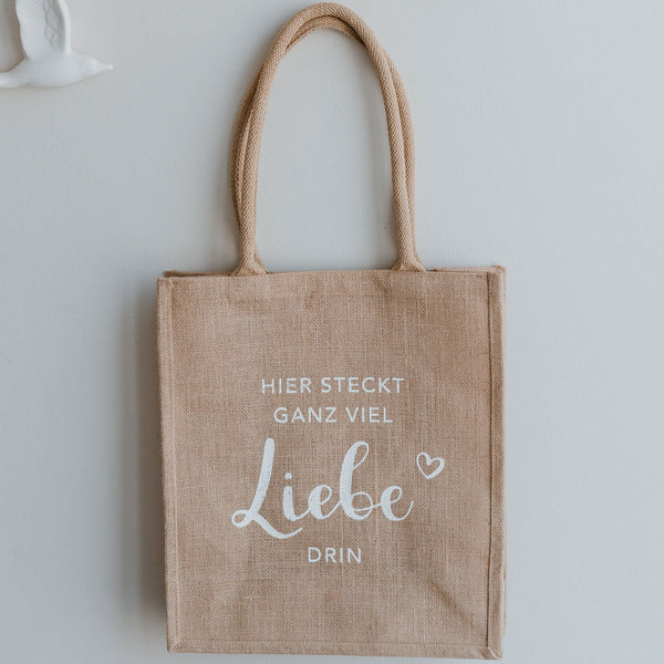 Juteshopper "Hier steckt Liebe drin"