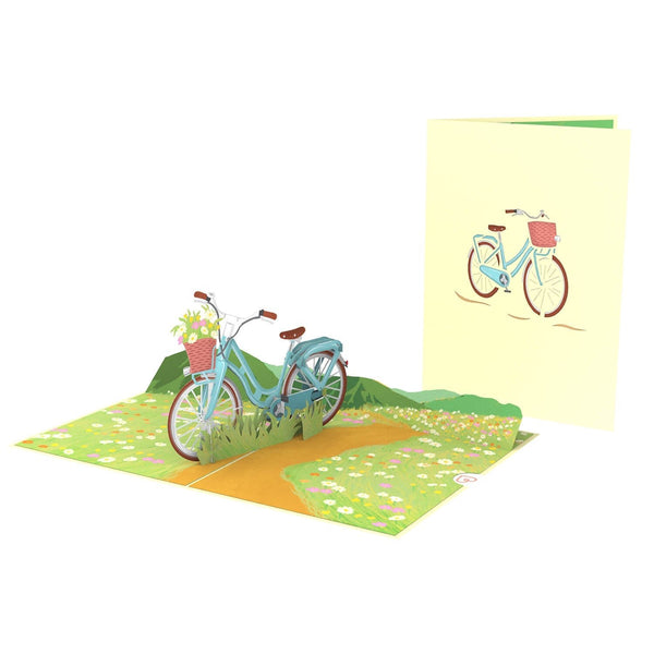 Fahrrad mit Blumen Pop-Up
