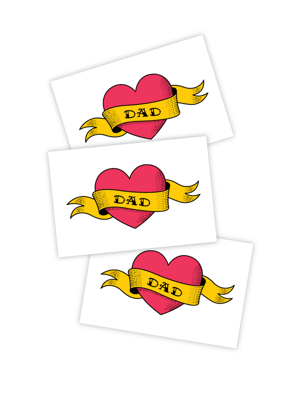 Fake Tattoo Love DAD