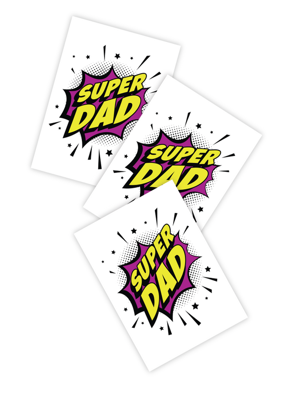 Fake Tattoo Super Dad