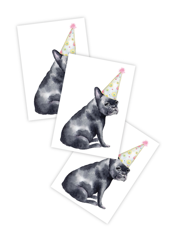 Fake Tattoo French Bully Birthday