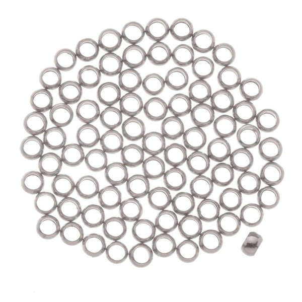 Schmuckherstellung Quetschperlen Silber 3mm