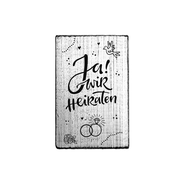 Stempel Ja! Wir heiraten