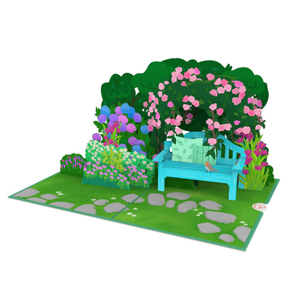 Garten mit Blumen Pop-Up