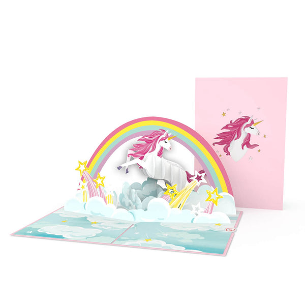 Einhorn mit Regenbogen Pop-Up