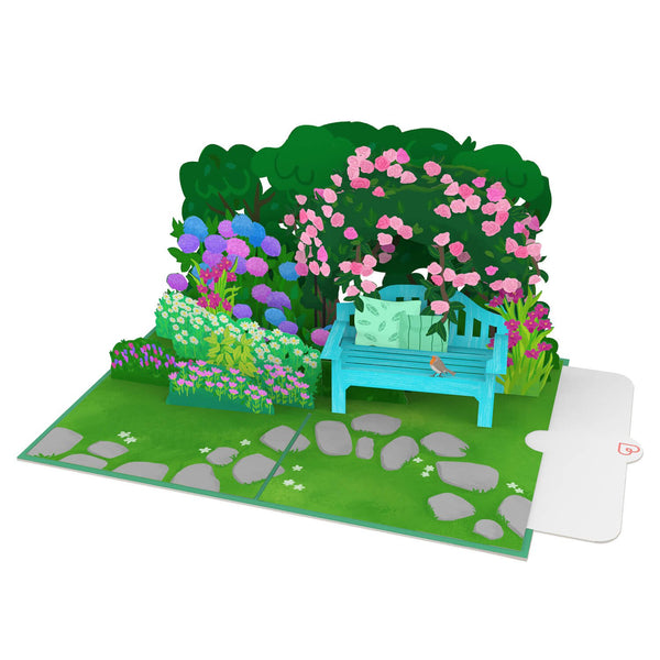 Garten mit Blumen Pop-Up