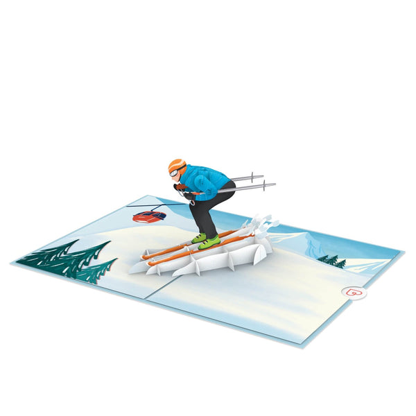 Skifahrer Pop-Up