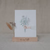 Kartenhalter mit Blumen  "Du bist toll"