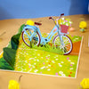 Fahrrad mit Blumen Pop-Up