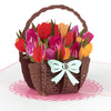 Bunter Tulpenkorb Pop-Up