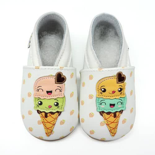 Krabbelschuhe Eiswaffel