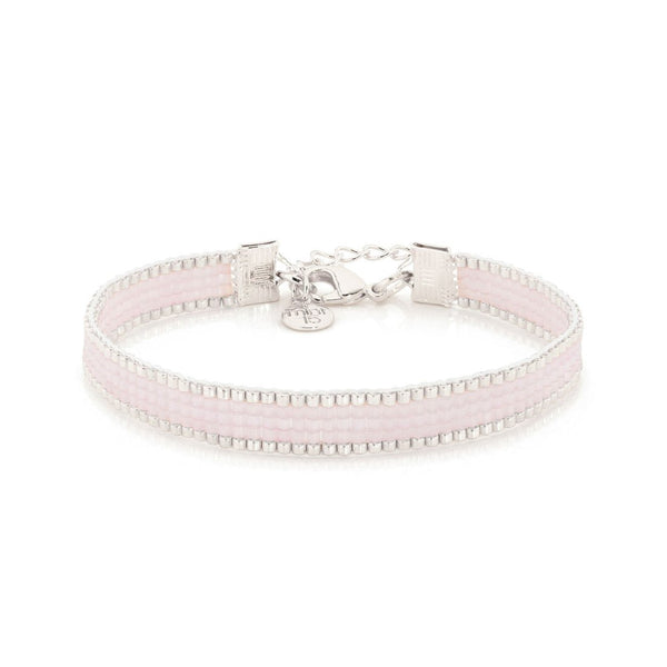 Perlen Armband Flieder