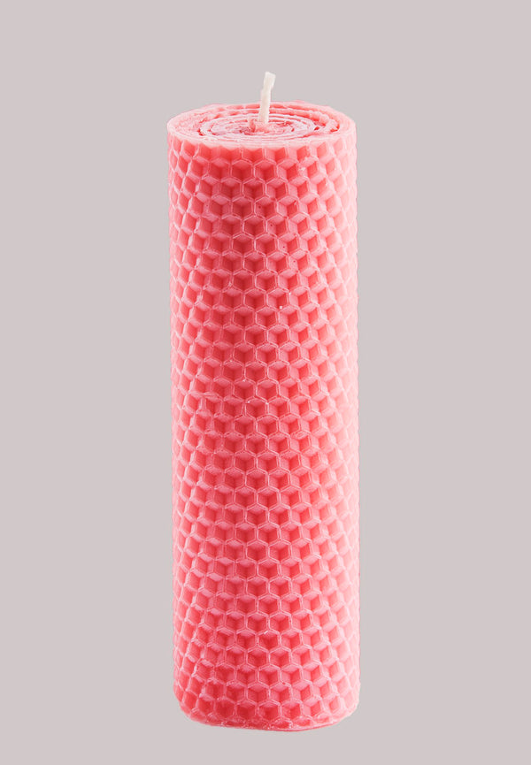 dicke Bienenwachskerze berry