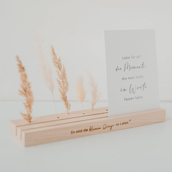 Großer Karten- Blumenständer "Es sind die kleinen Dinge..."