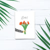 Karte "Danke" mit Blumen