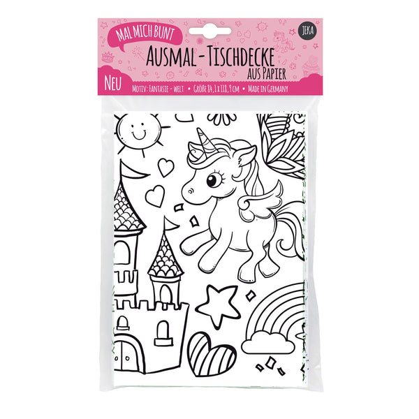 Ausmal-Tischdecke "Fantasie"