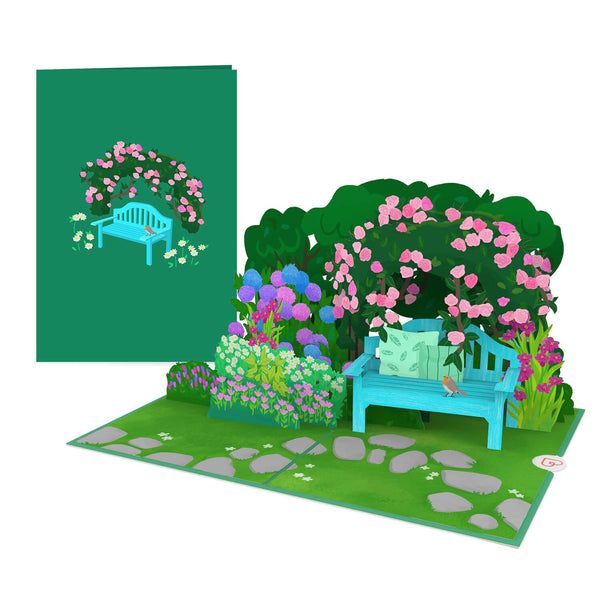 Garten mit Blumen Pop-Up