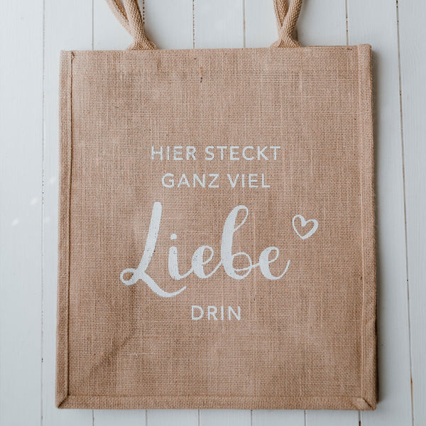 Juteshopper "Hier steckt Liebe drin"