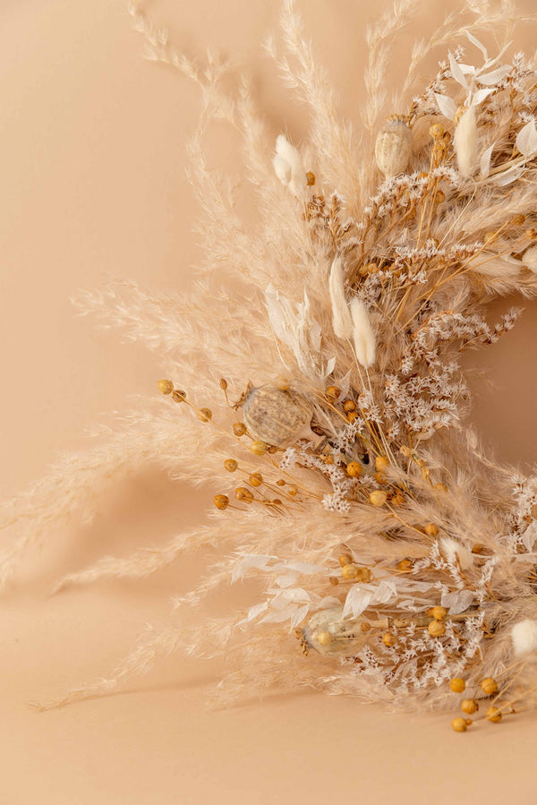 Trockenblumenkranz Natur