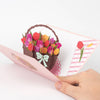 Bunter Tulpenkorb Pop-Up