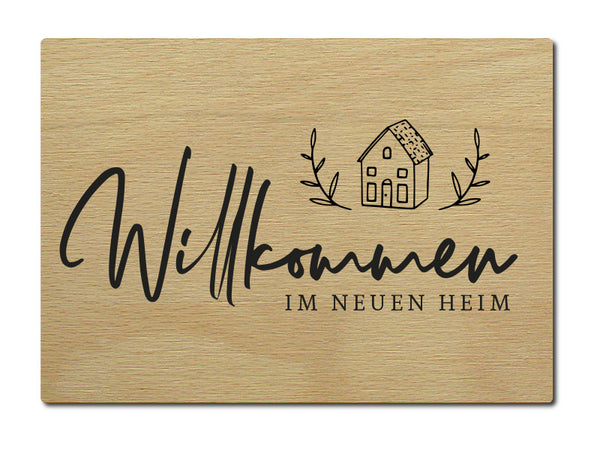 Holz Karte neues Heim